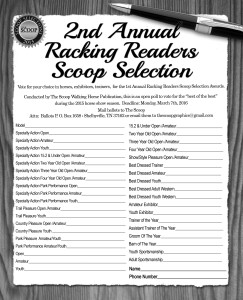 Racking Scoop Selections Letter