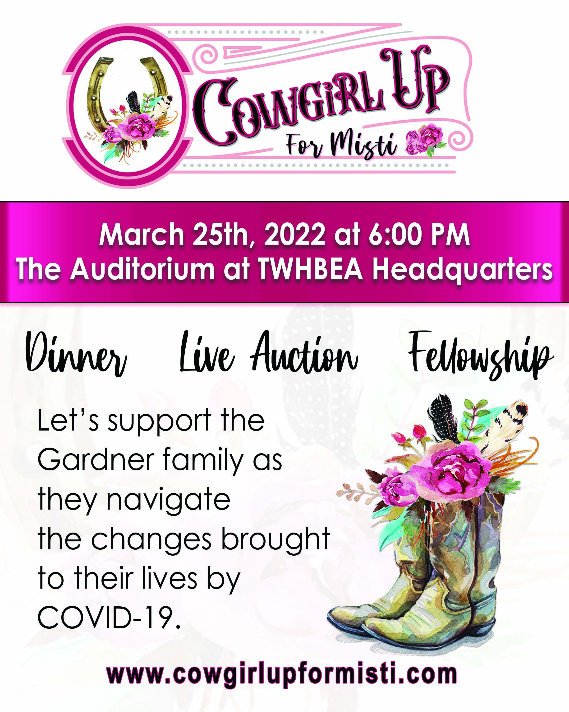 Cowgirl Up For Misti Benefit – Press Release THE SCOOP